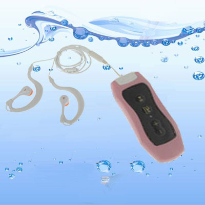 4GB Waterproof IPX8 MP3 Player with FM Radio function (Pink) - Click Image to Close